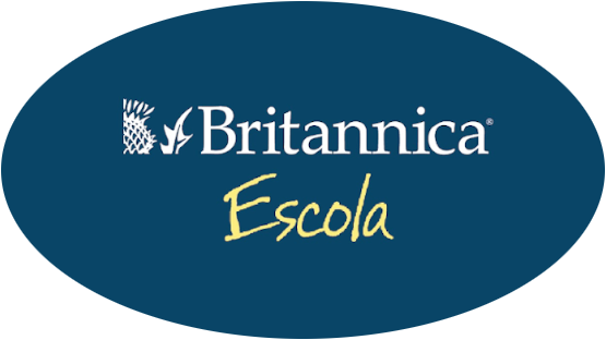 imagem circular escrito Britannica escola