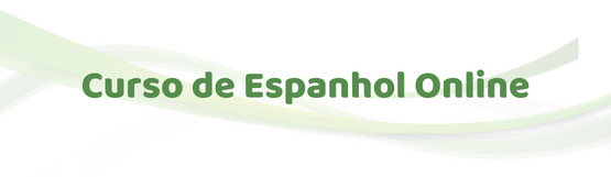 Rótulo "Curso de Espanhol Online"