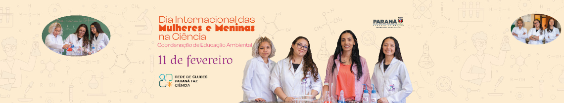 Banner do Dia Internacional das Mulheres e Meninas na Ciências