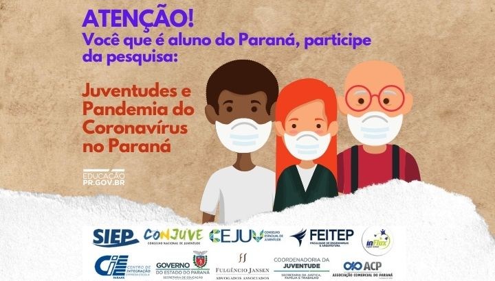 Ilustração para a pesquisa: Juventudes e pandemia do coronavírus no Paraná