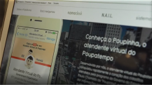 imagem mostrando um atendente virtual no aplicativo